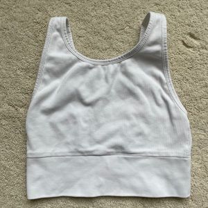 Ribbed athletic tank top